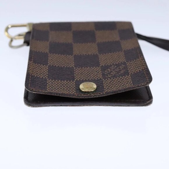 LOUIS VUITTON Damier Ebene Porte Cartes ID Bandouliere Case - Picture 3 of 14
